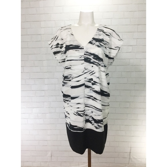 Designer Katherine Barclay Abstract Tunic Dress 8 - Picture 1 of 6